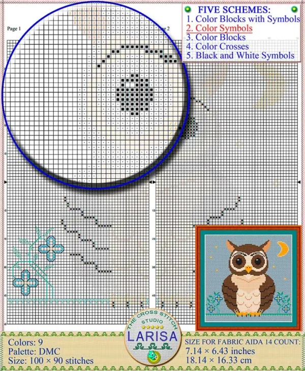 Delightful owl stitching project