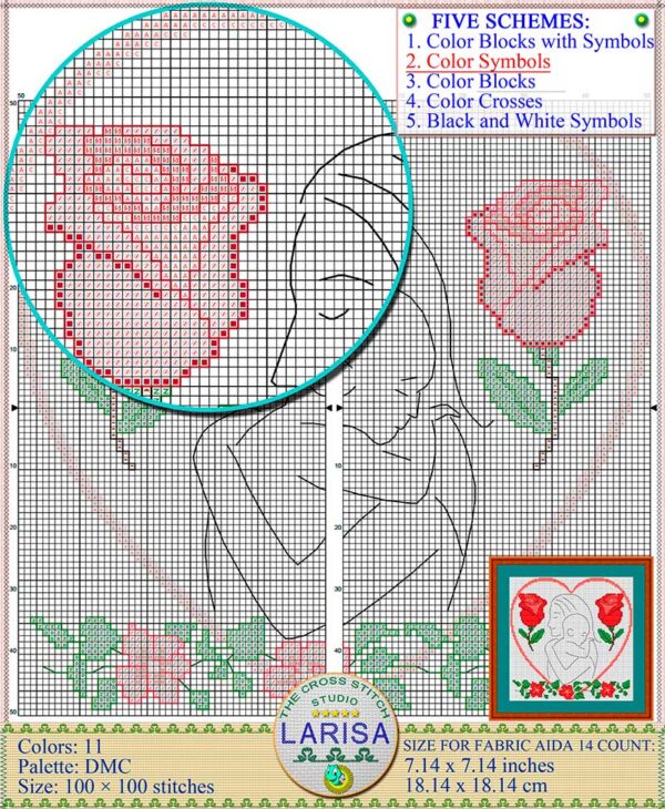 Stitch your love and appreciation with this heartfelt Mother's Day pattern