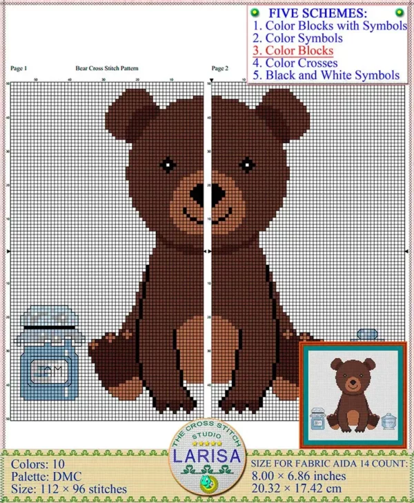 Sample completed bear cub project